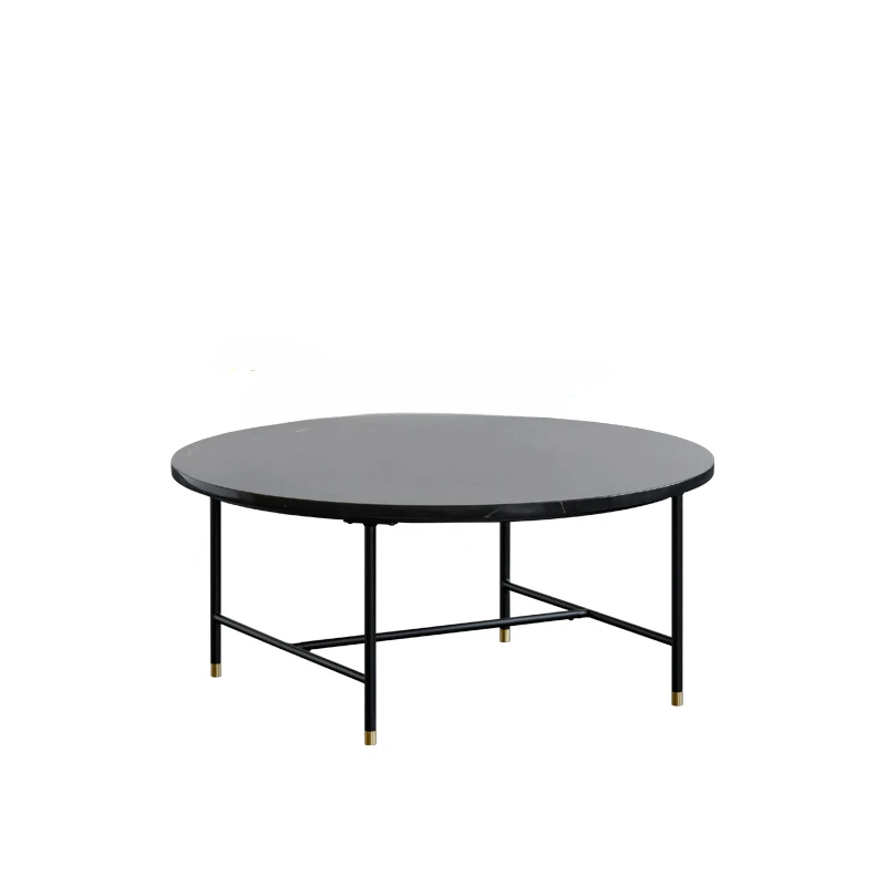 Imported Modern Simple Nordic Marble Surface round Side Table Tea Table Combination