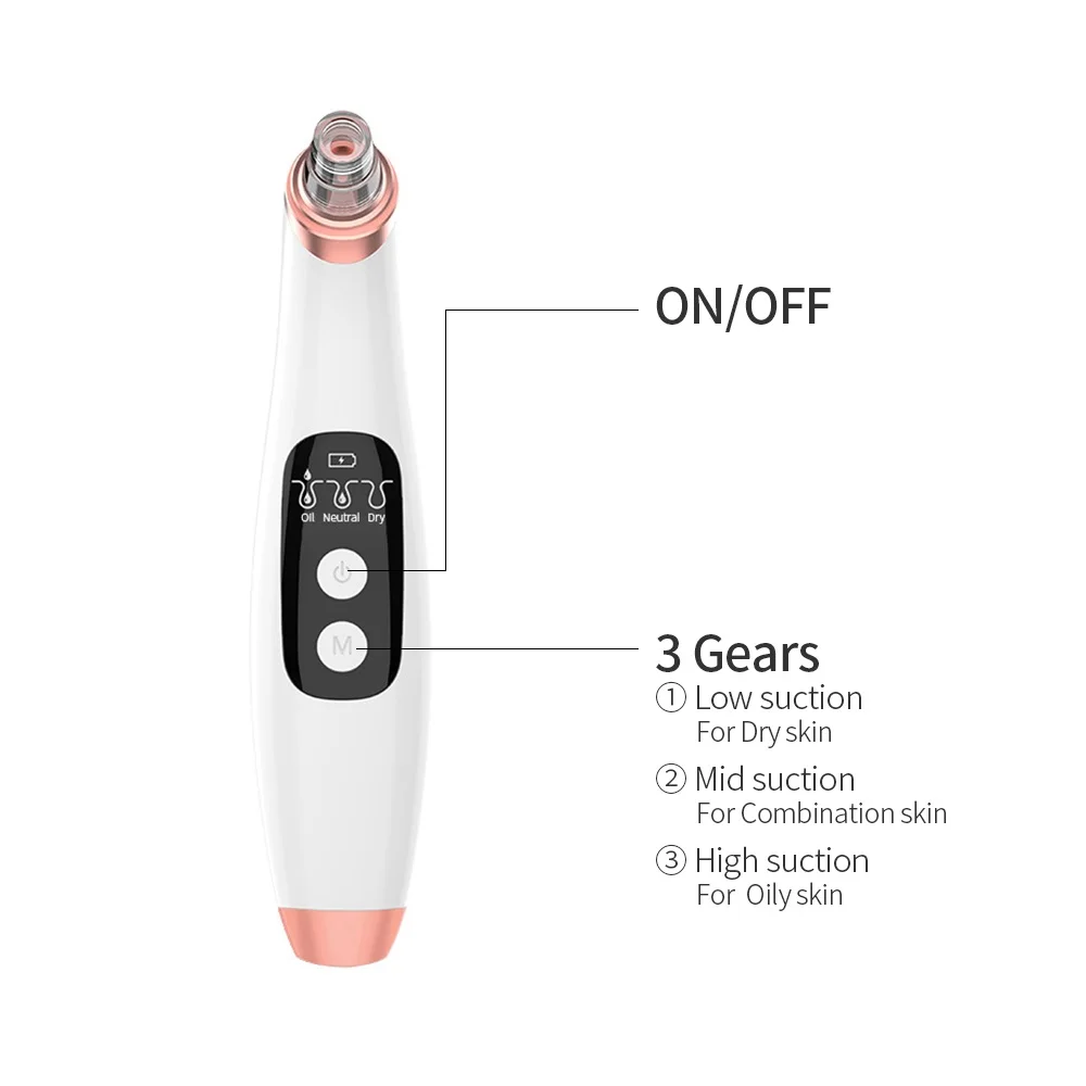 USB Rechargeable Visual Blackhead Remover Vacuum Suction Visual Camera Connection Acne Extractor Pore Cleaner Beauty Tools - Image 5