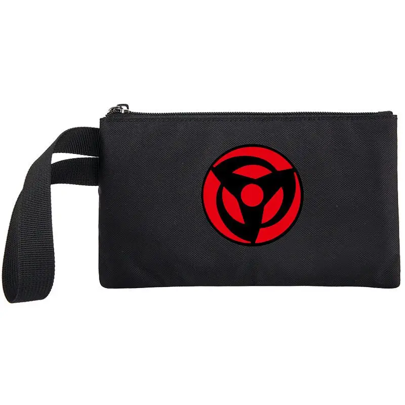 Naruto stationery bag Uchiha Sasuke cute and cartoon large capacity portable student pencil case stylish and durable storage bag view 2