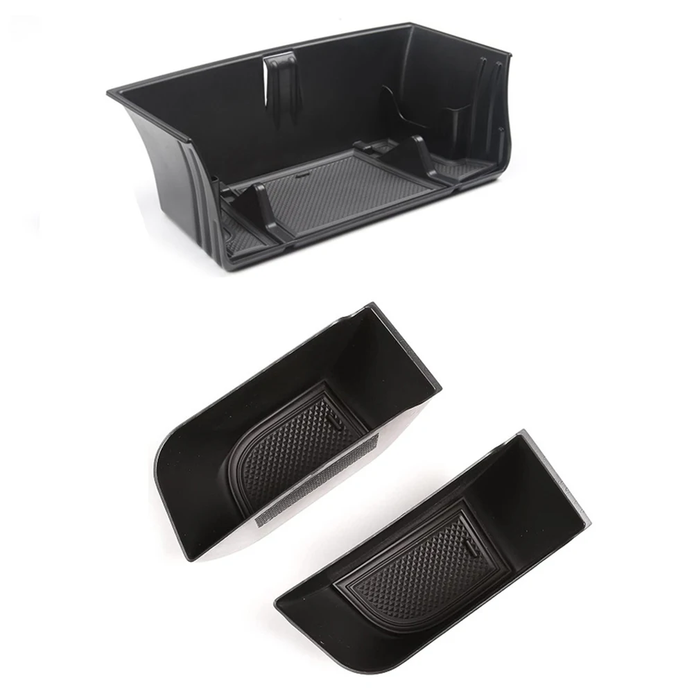 For Land Rover Defender 2020 2021 Center Console Organizer & Door Storage Box, with Glasses Shelf/Phone Stand/Cards Slot