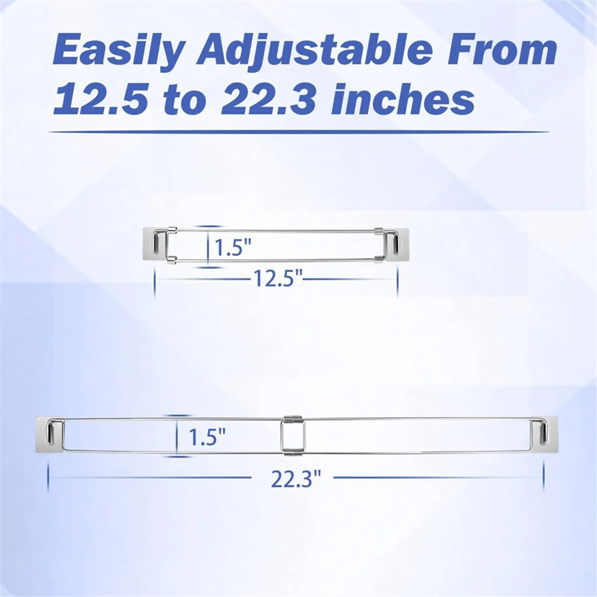 Hot New RV Secure ปรับบาร์,แท่งสแตนเลส,อาหารและเครื่องดื่ม Stabilizers สําหรับ RV ตู้เย็น (2 แพ็ค)