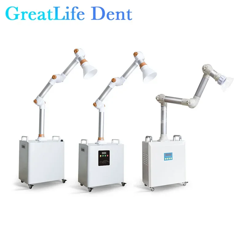 GreatLife Dent Dental Aerosol Suction Machine Portable Oral Suction Machine with 4 Layers UV High HEPA Filtration