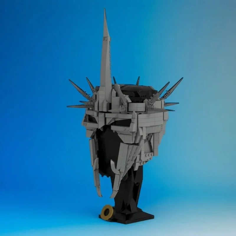 

927PCS MOC Fantasy Movie Lotr Witch King Angmar Helmet Model Creative Building Blocks Assembly Building Blocks Display Gift Set