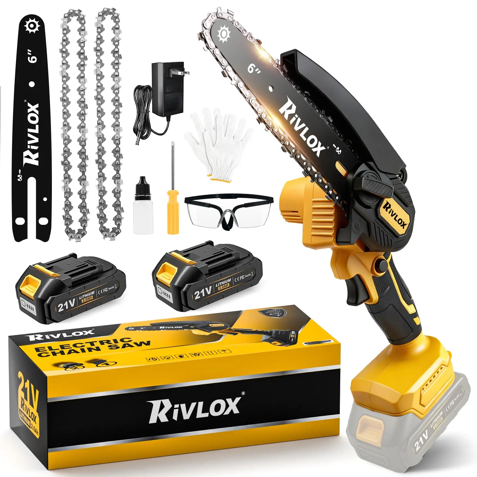 

6-дюймовая беспроводная мини-пила, 2 аккумулятора, ручная пила для садоводов, отцов и мужчин – подарок для обрезки деревьев