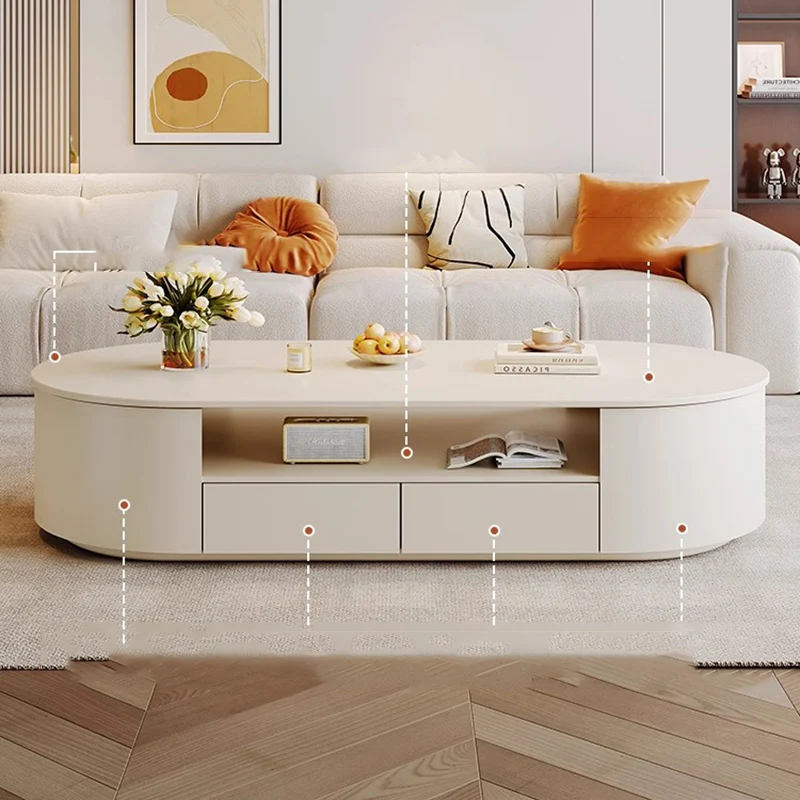 طاولة القهوة الفاخرة الديكور غرفة نوم غرفة المعيشة الحديثة تخزين مصمم المنظم طاولة جانبية تتحرك Meubles أثاث المنزل #4