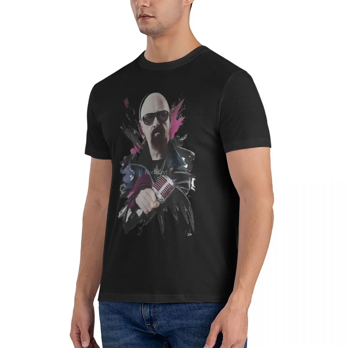 Men Rob Halford T Shirts judas priest Pure Cotton Clothing Amazing Short Sleeve Round Collar Tees Gift Idea T-Shirt