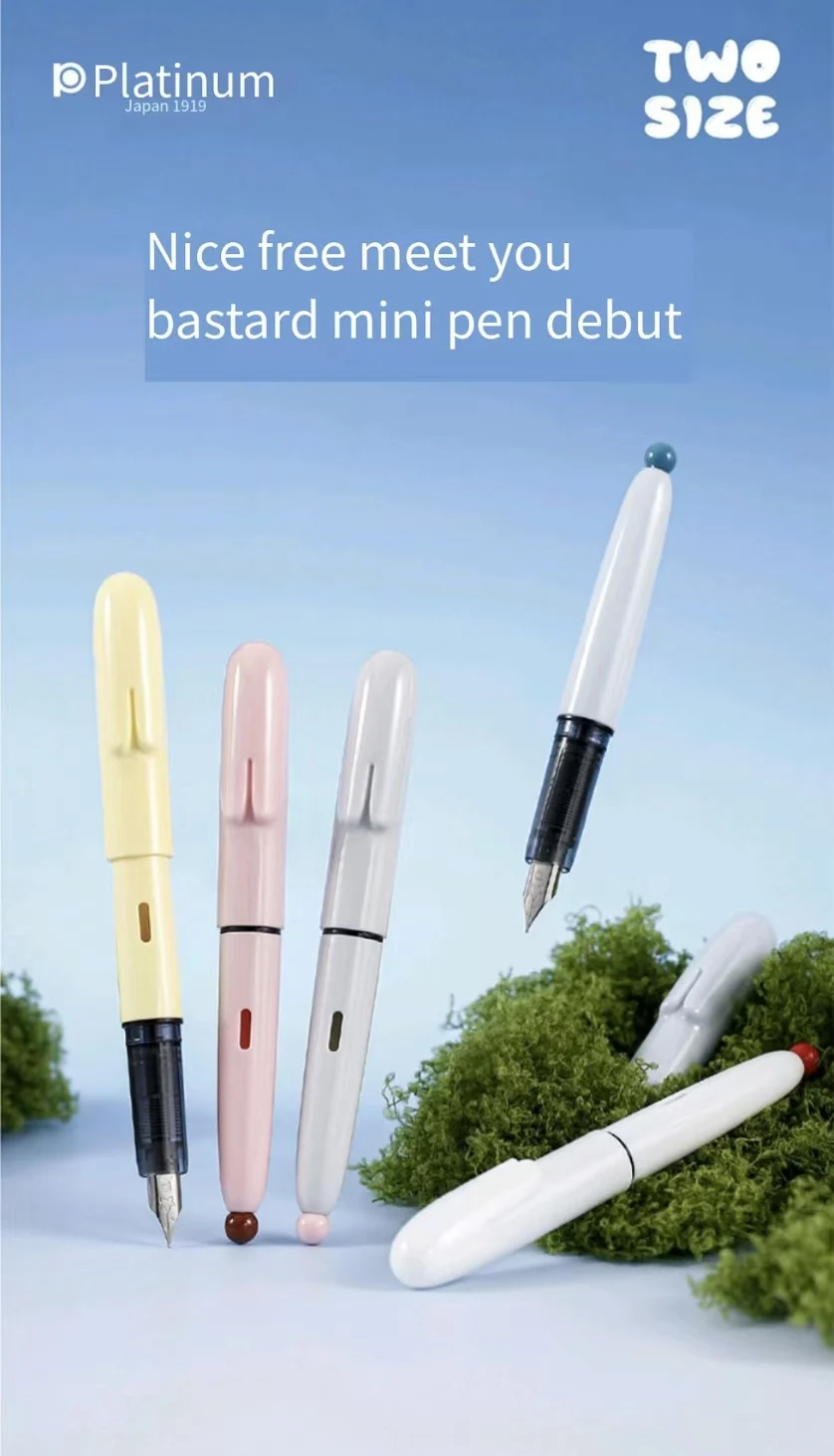 

New Arrival Platinum Rabbit Pocket Pen Macaron Color Portable Fountain Pen Replaceable Ink Cartridge Gift for Girls