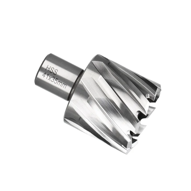 For High Speed Steel Flattening Shank Hole Opener 13-60mm 19mm Welding Shank Hollow Drill Bit