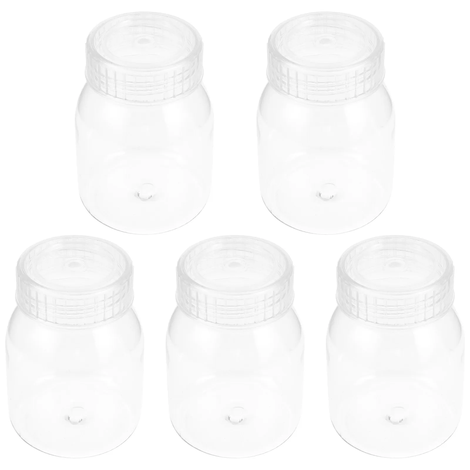 

Набор из 5 лабораторных бутылок с широким горлышком, прозрачные, из полипропилена, 350 мл, для хранения образцов растительных тканей, реагентов