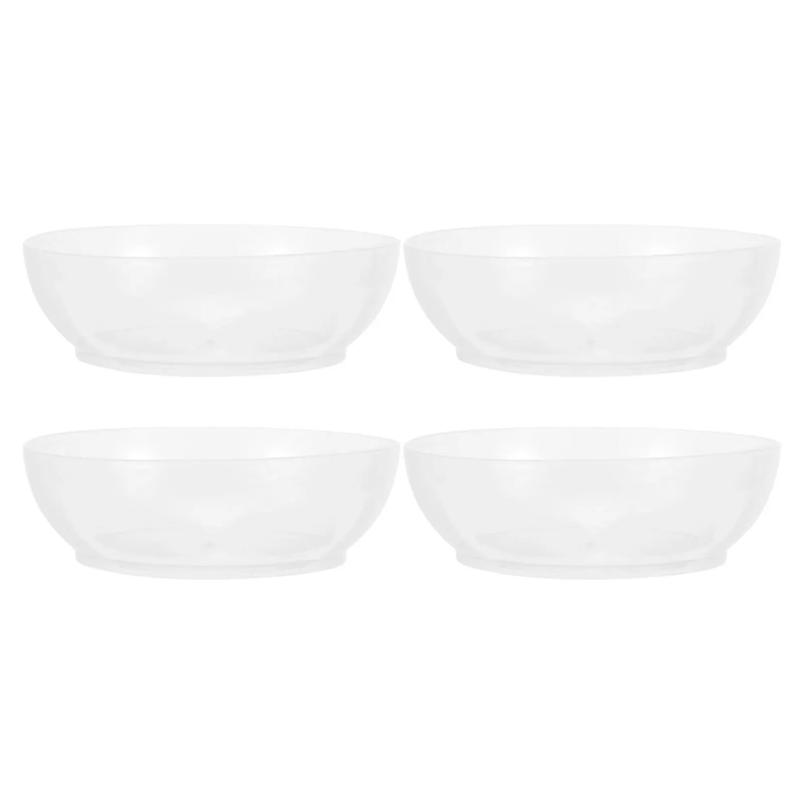 4Pcs Digital Kitchen Scale Trays Reusable Clear Food Weighing Pans 600Ml Round Baking Cooking Measuring Bowl Accessory Efficient