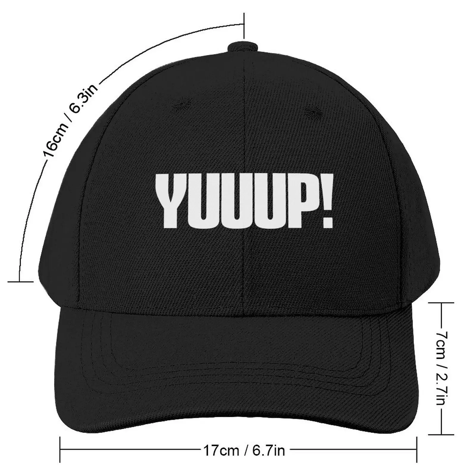 Yuuup! popular auction saying Baseball Cap Hat Man For The Sun Beach Bag Sun Hat For Children Custom Cap Caps Women Men's