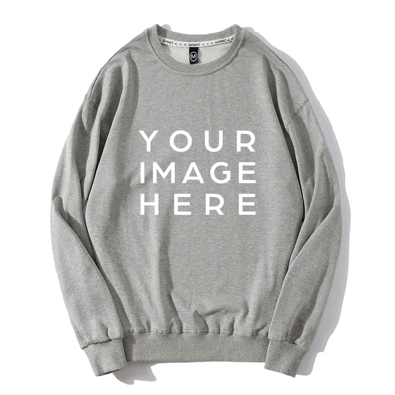 Custom Printed Photo/text 2025 Autumn Winter Men And Women Loose Casual Sweatshirts Street Wear Cotton Tops Hoody Sudaderas