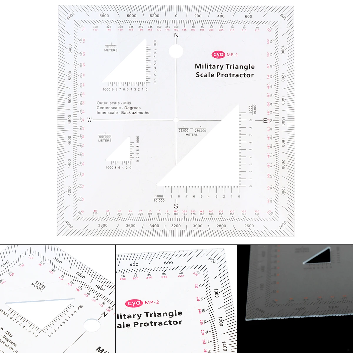 4/1 Pcs 1:25000 1:50000 1:100000 1:250000 Military map navigation scale is based on the metric UTM/MGRS/USNG coordinate system