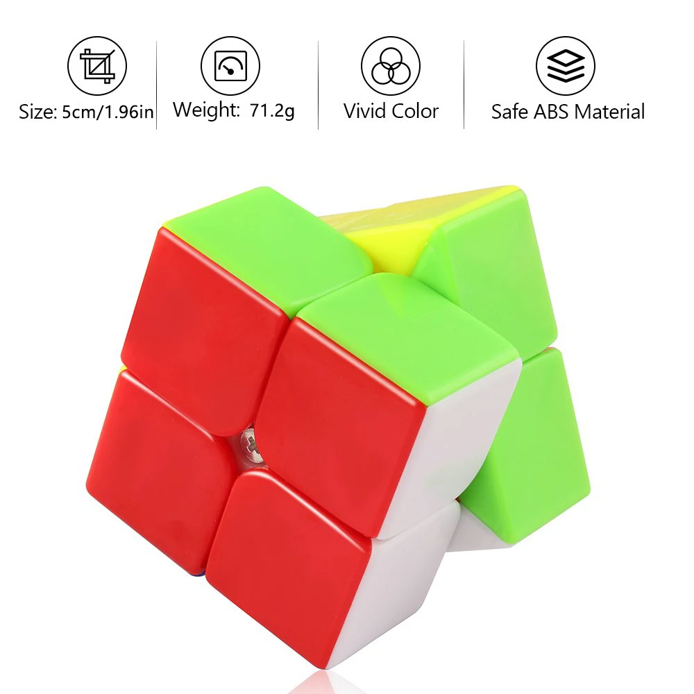 SENGSO Speed Cube 2X2 3x3 4X4 5X5 مكعب الهرم حل المشكلات دعابة الدماغ، لعبة ألغاز مطابقة الألوان التعليمية