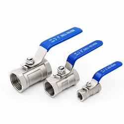 Free Shipping Stainless Steel BallValve SS304 1pc Ball Valve 1/4