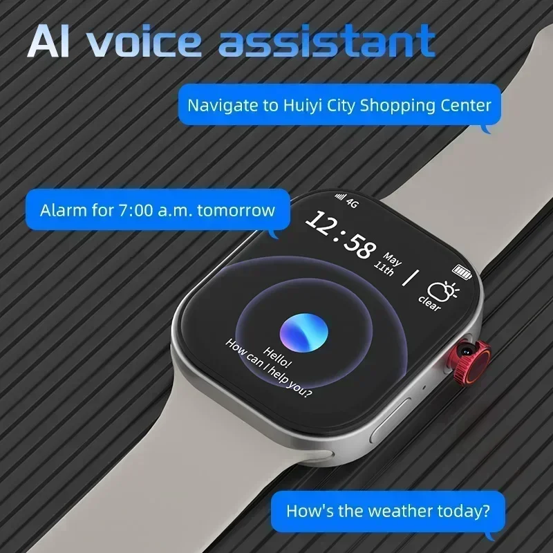 The innovative VP99 4G Android smartwatch boasts a 180° rotating camera SIM card slot GPS location WiFi playback storage