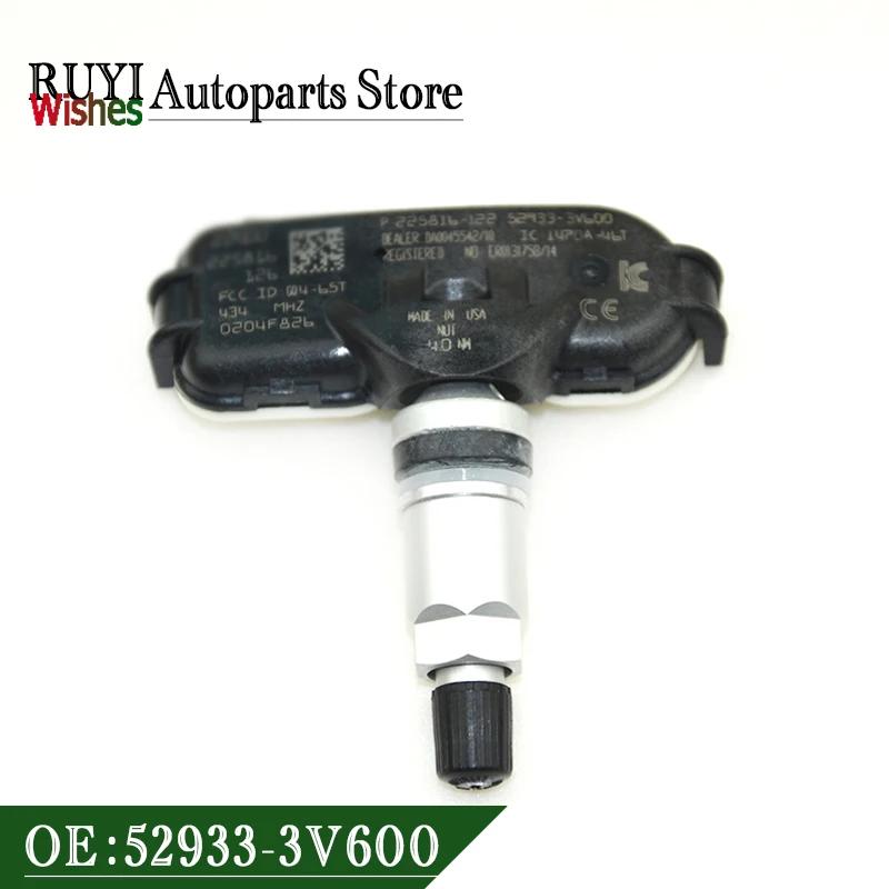 1PCS 52933-3V600 TPMS Tire Pressure Monitoring Sensor For Hyundai Grandeur i40 Rio Hi-Line Azera HG 2014 2015 2016 2017-2021