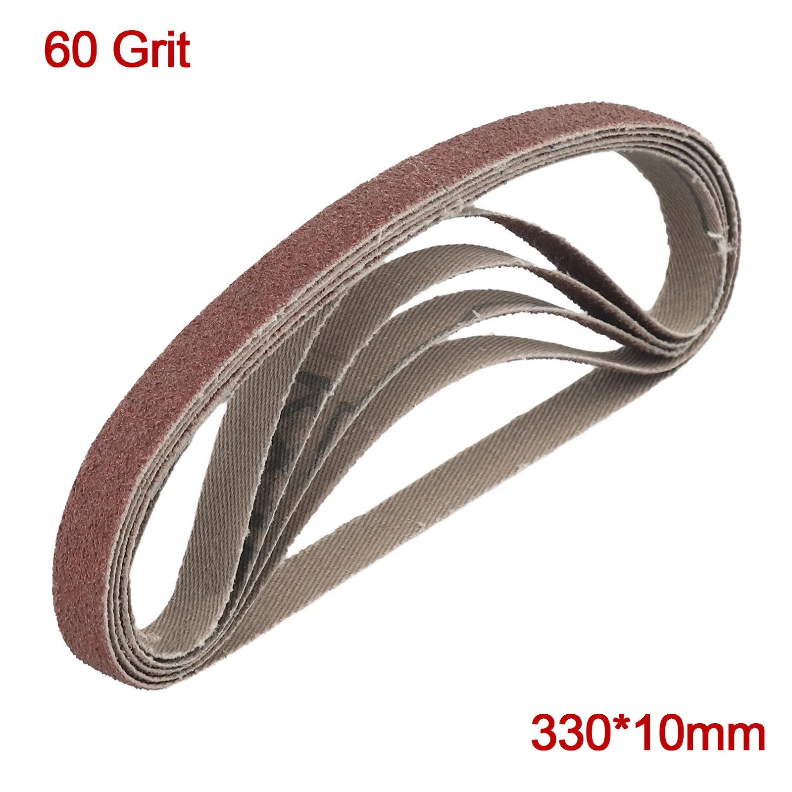 50pcs Sander Abrasive Sanding Belts Set 40/60/80/120 Grit 330X10mm Belt For Wood/Furniture/Metal Grinding Polishing Accessories