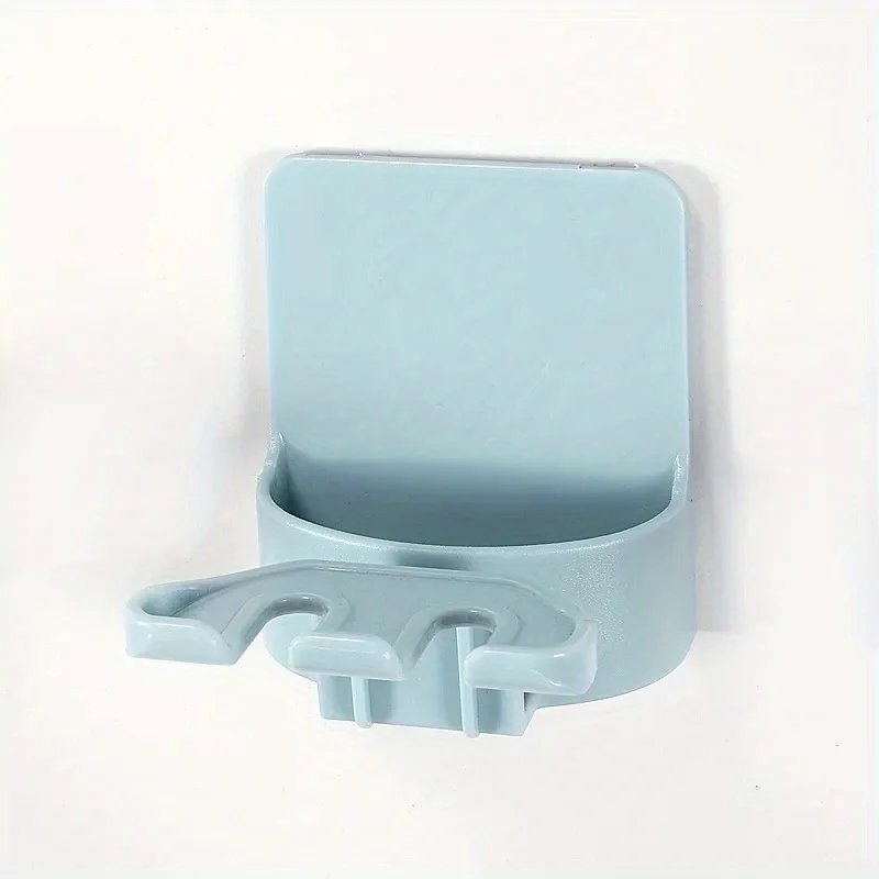 1pc No-Drill No-Glue Wall-Mounted Toothbrush & Toothpaste Holder, Space-Saving Bathroom with Hygienic Durable Plastic