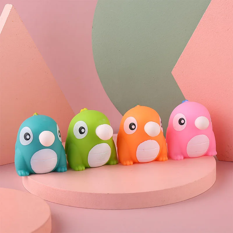 Peluche Animale Carino Palla antistress piccolo dinosauro sfiato bambola Giocattoli Abraact Morbido Appiccicoso Squishi Giocattoli antistress Regalo j85