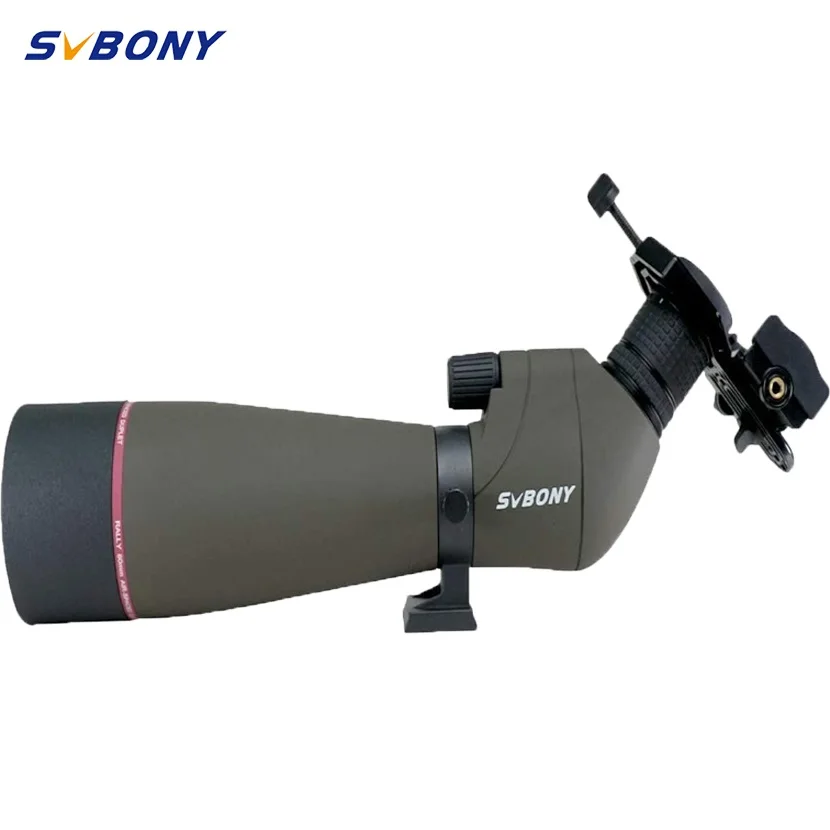 Binóculos Svbony Sv13 2060×80 com Zoom Prateado Mais Prisma mc Tratamento Multicamadas Ipx7 à Prova Dágua para Caça e Observação de Pássaros