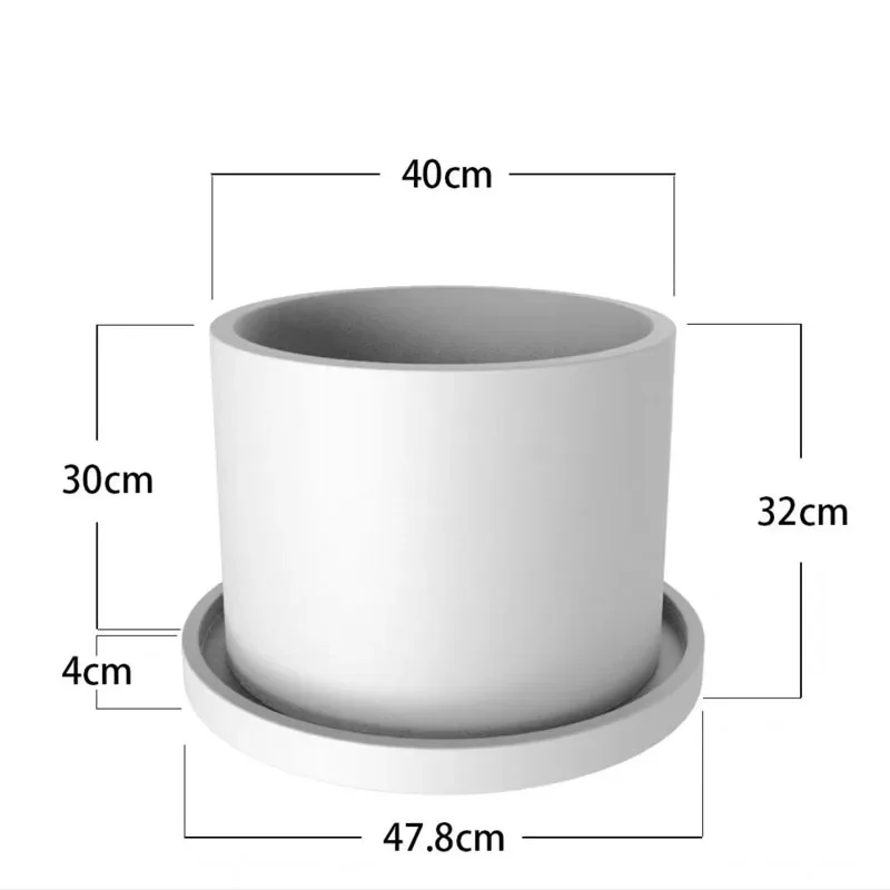 

Popular Product Super Large Square Round Shape Silicone Moulds For Outdoor Flower Pot Ceramic Flower Pot Making