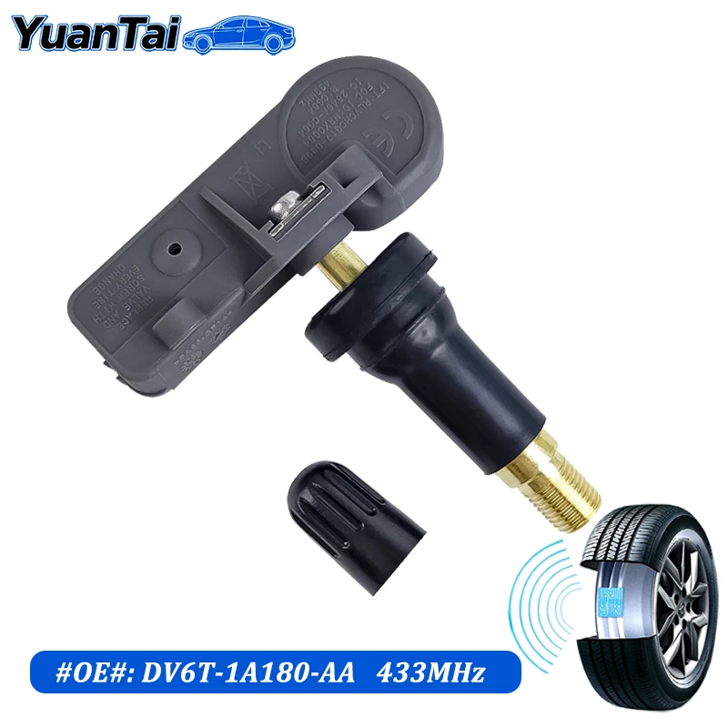 

433MHz TPMS Tire Pressure Sensor For Ford Explorer Edge Escape F150 Mustang CMAX Ecosport 2010 to 2019 DV6T-1A180-AA BB5T1A180AA