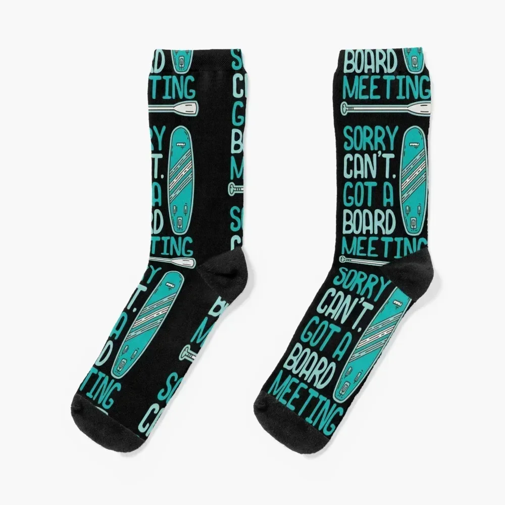 SUP | Stand Up Paddle Boarding | Board Meeting | Sunset Design Socks warm winter custom snow Designer Man Socks Women's