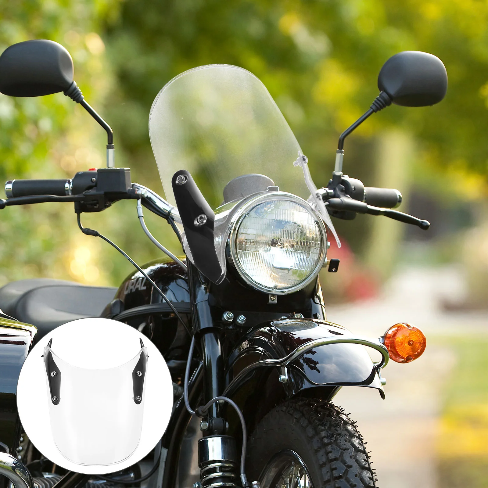 

Electric Motorcycle Windshield Scooter WINDSCREEN UNIVERSAL Metal Motorbike Extender