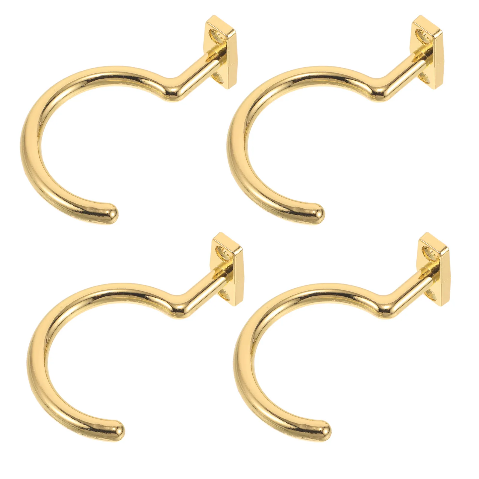 

4Pcs Gold Metal Billiard Rack Hook Triangular Pool Stick Holder for Table Edge Cue Organization Snooker Cue Rack Billiard Table