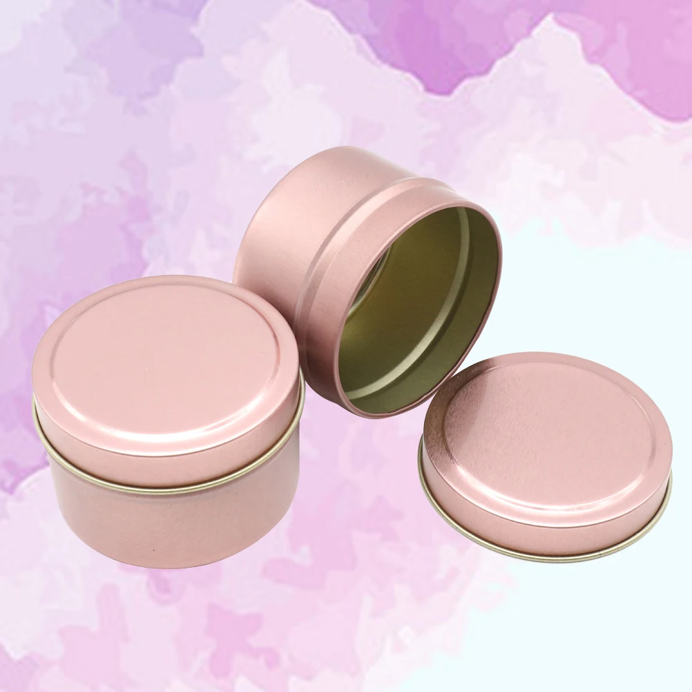 

5 Pcs Candy Tin Biscuit Container Tea Leaf Organizer Tinplate Golden Storage Tank