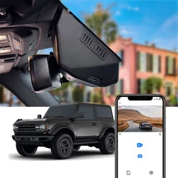 Dash Cam for Ford Bronco and Bronco Raptor 2021 - 2026 / Ford Bronco Sport 2021 - 2025, FITCAMX 4K Car Camera