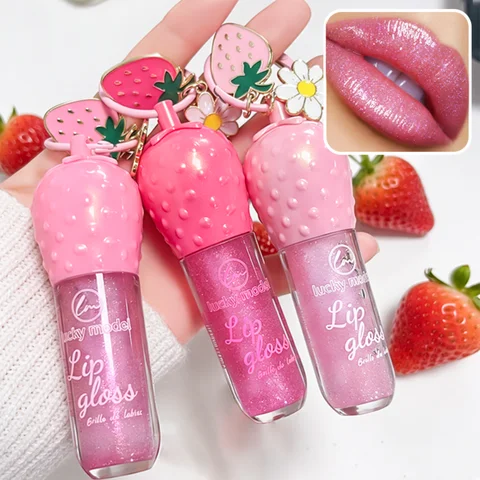 Three Colors Randomly Send A Fruit Moisturizing Color Changing Lip Gloss Waterproof Long-Lasting Daily Lipstick Holiday Gift