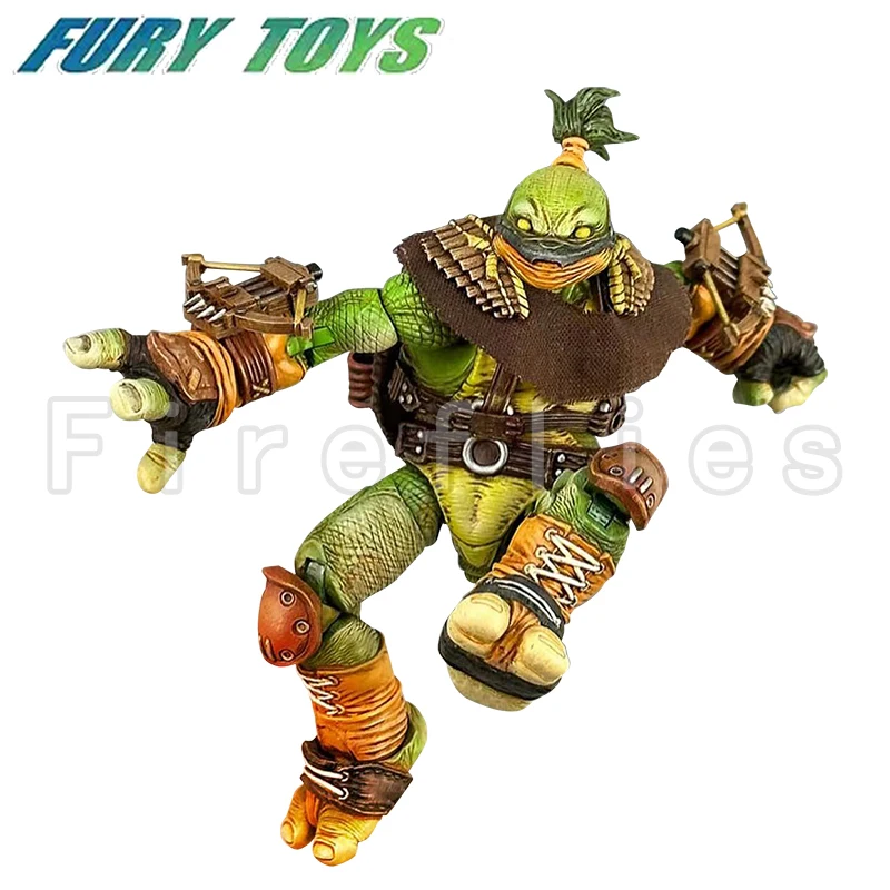 5inches Fury Toys Action Figure Samurai Turtles Wave 3 Rage Summer Anime Movie Model For Gift