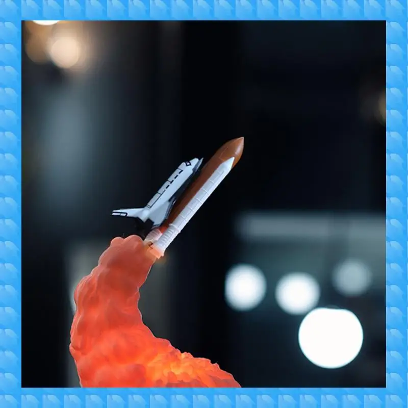 

ETRT 3D печатный космический корабль настольная лампа прикроватная лампа светодиодный ночник Рождественский подарок для любителей авиации