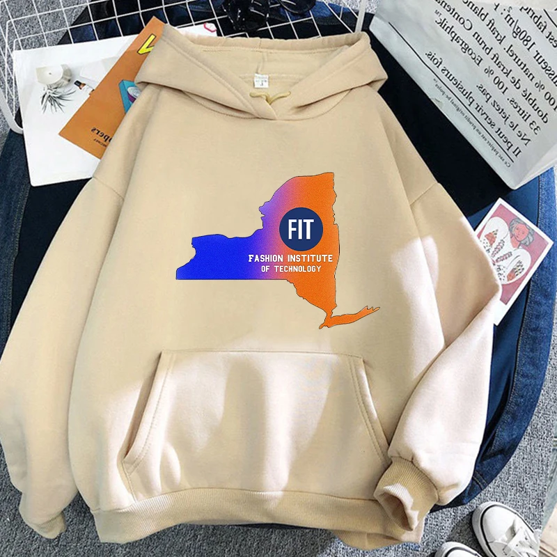 

Fashion Institute Of Technology Graphic Hoodie Women/men Loose Sweatshirt Aesthetic Fashion Clothing Autumn Fleece Pullover Tops