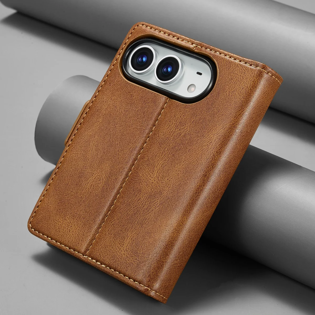 Dompet Kartu dengan Fitur Pemb - Leather Wallet Card Holder Phone Cover ulasan dan harga
