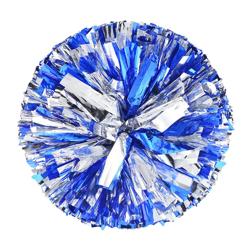 1개 플라스틱 더블 홀 핸들 치어리더 폼 메탈릭 스트리머 클럽 스포츠 이벤트 댄싱 파티 클럽 치어리딩 폼폼