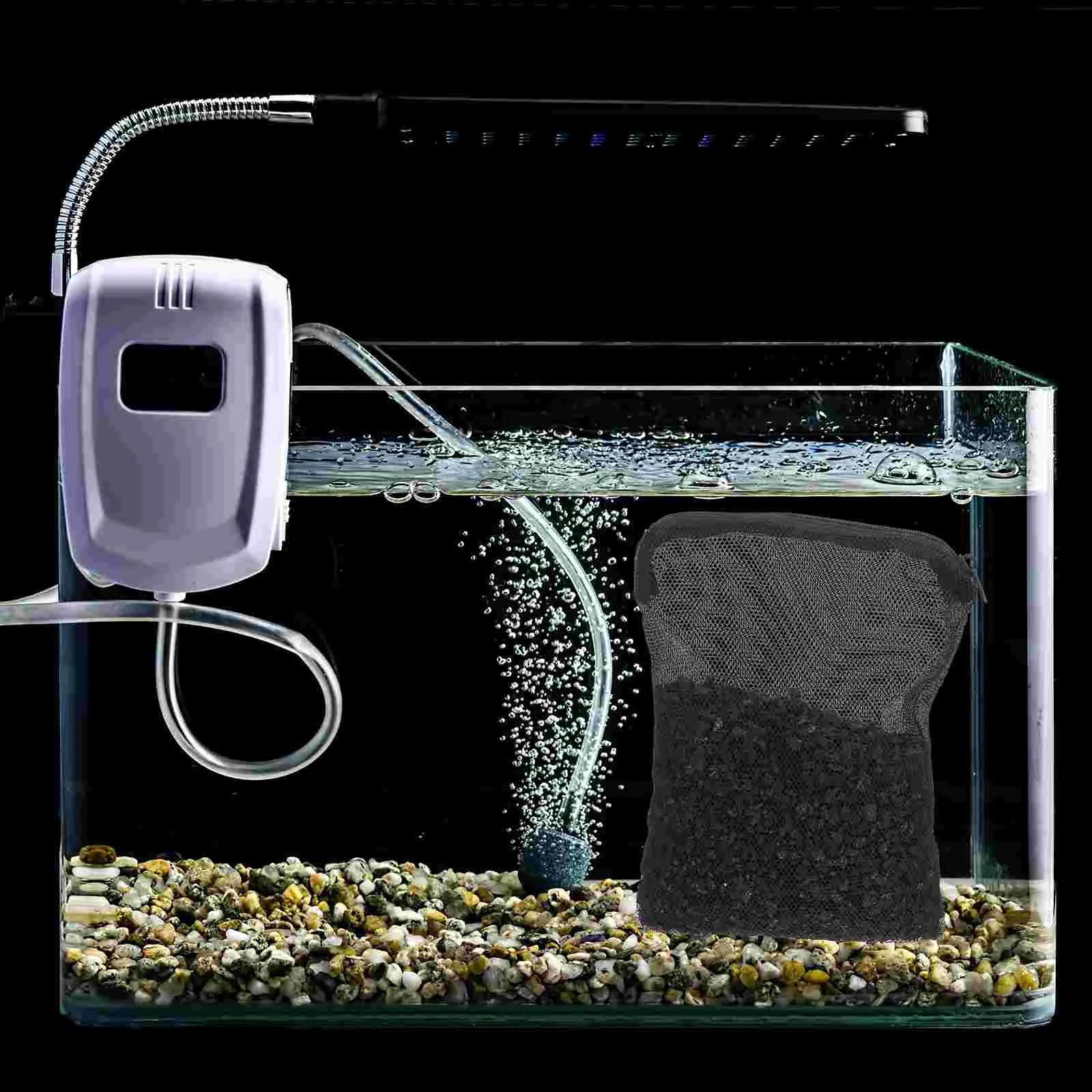 Filter Aquarium Filtered Coconut Shell Charcoal Oul Activated Carbon Fish Tank Media