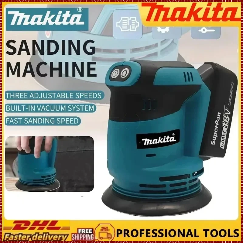 

Makita DBO180Z Cordless Disc Sanding Machine | Ideal for Woodworking & Clay Polishing For Makita Battery Power Tool