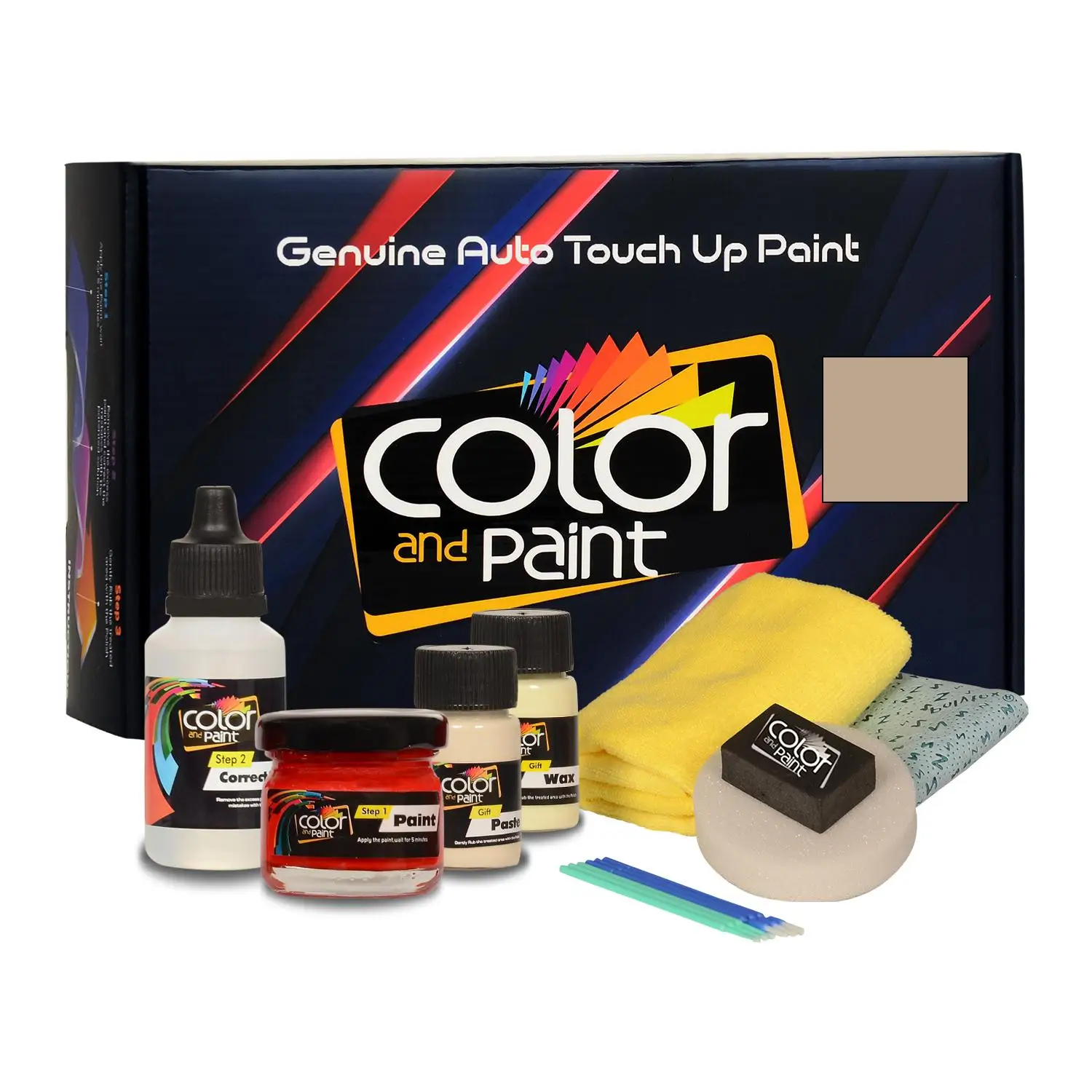 Color and Paint compatible with Nissan Automotive Touch Up Paint - GOLDEN CHAMPAGNE PEARL MET - CN0 - Basic Care