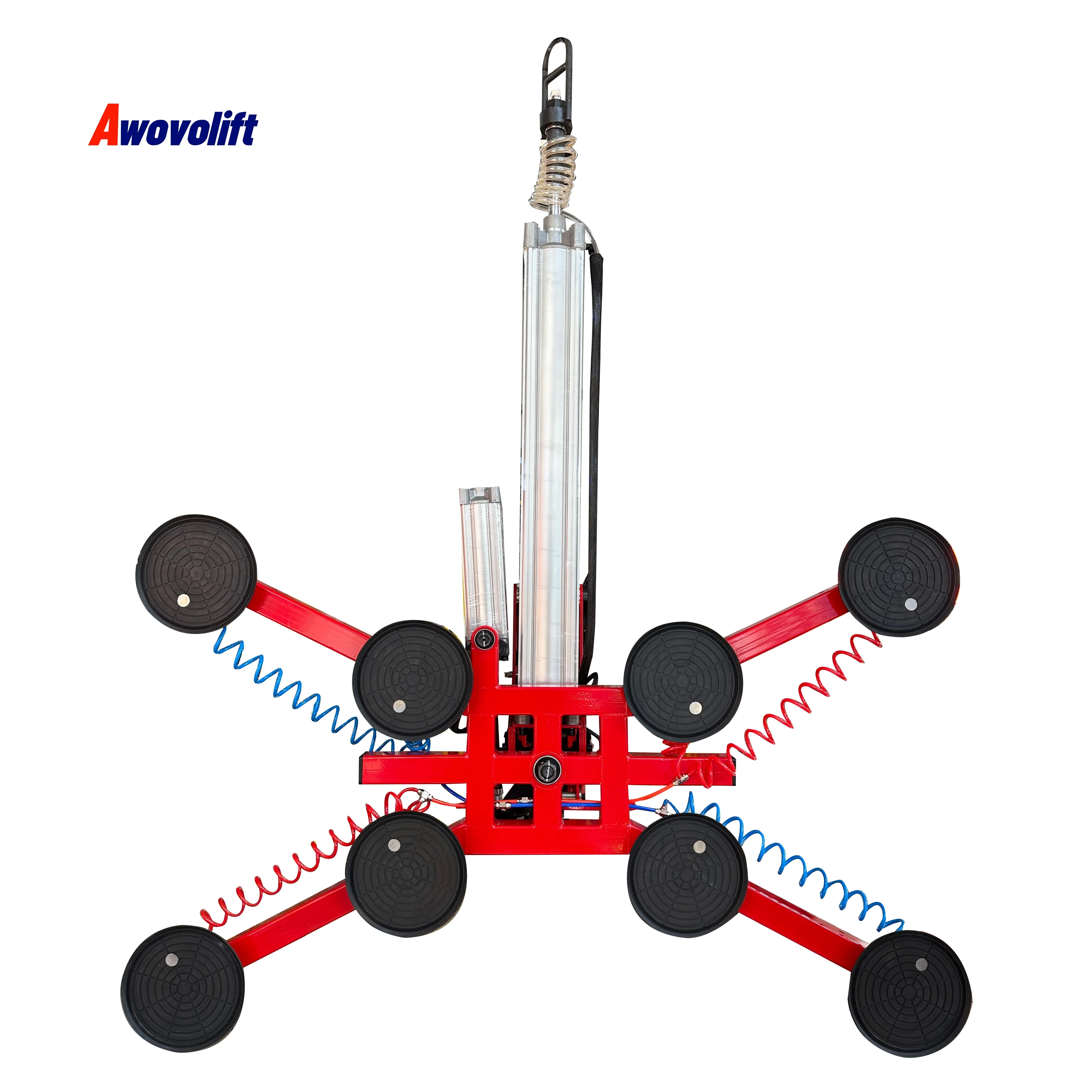 Awovolift Elevador de vacío de vidrio neumático de aire de doble circuito para sistema doble de panel de madera con función de inclinación giratoria 500 kg CE