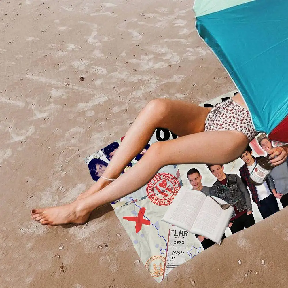 O-One Band Directions Music Big Microfiber Beach Towels Quick Dry Towel Sand Beach Towels Pool Towel for Travel Swim Pool Yoga