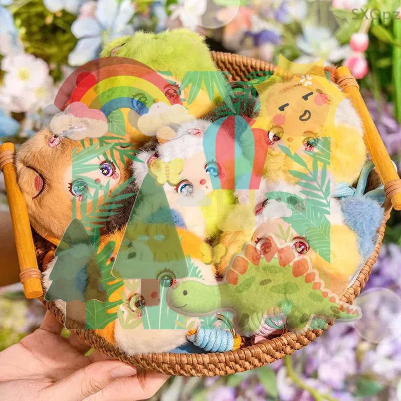 

Liila Zoo Mini Animal Plush Toy Lanyard Trendy Mystery Box Cute Doll Backpack Mobile Phone Pendant Collectible Charm Surprise Gi