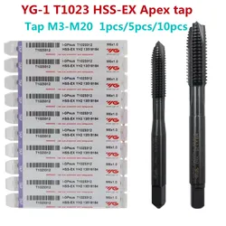 100% Original YG-1 T1023 HSS-EX Apex Tap M2 M2.5 M3 M3.5 M4 M5 M7 M8 M10 M12 M14 M16 M18 M20 procesamiento: acero inoxidable