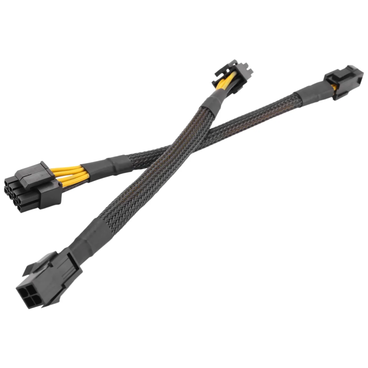 ATX 4 pines hembra a placa base CPU 8(4 + 4) pines macho EPS 12V adaptador convertidor Cable de extensión funda trenzada caliente