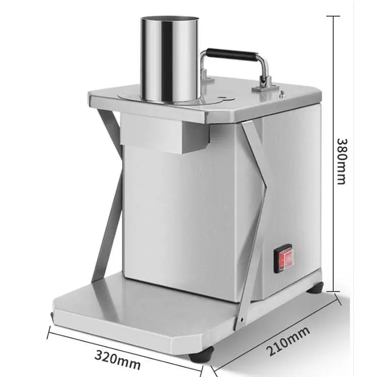High Efficiency Vegetable Fruit Dicing Machine, Potato Cube Cutter with 6/8/10/12/15mm Replaceable Blades for Diced Produce