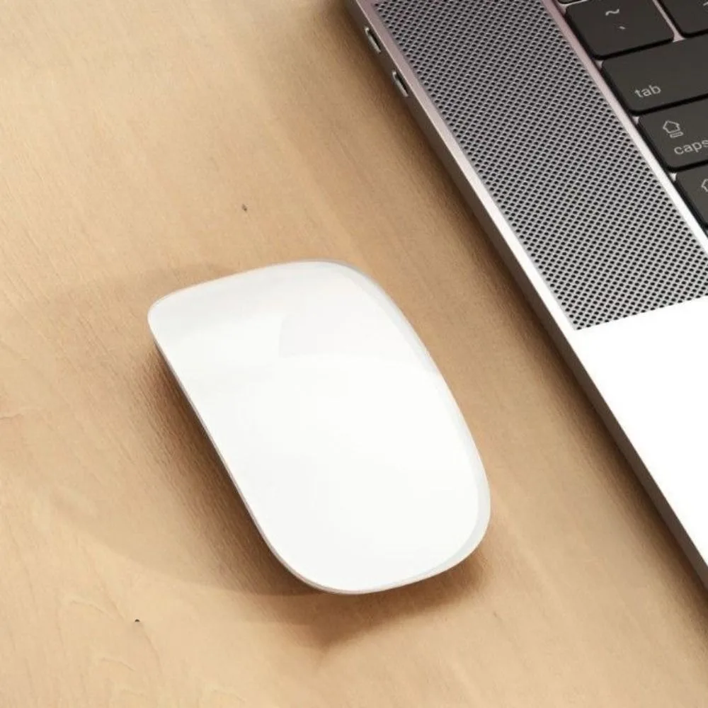 Портативная мультисенсорная беспроводная Bluetooth-мышь, перезаряжаемая чувствительная бесшумная мышь, простой эргономичный коврик для мыши для ноутбука