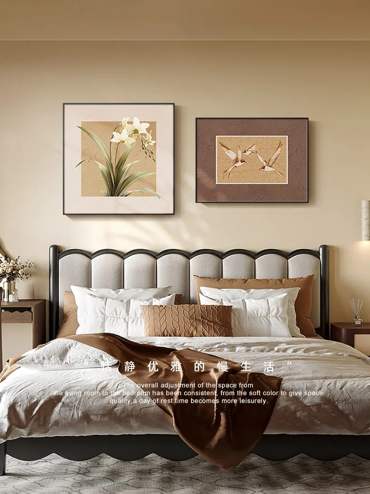 

Decorative Paintings French Antique Style Bedroom Decoration Painting Retro Style Master Bedroom Bedside Painting High-end Livin