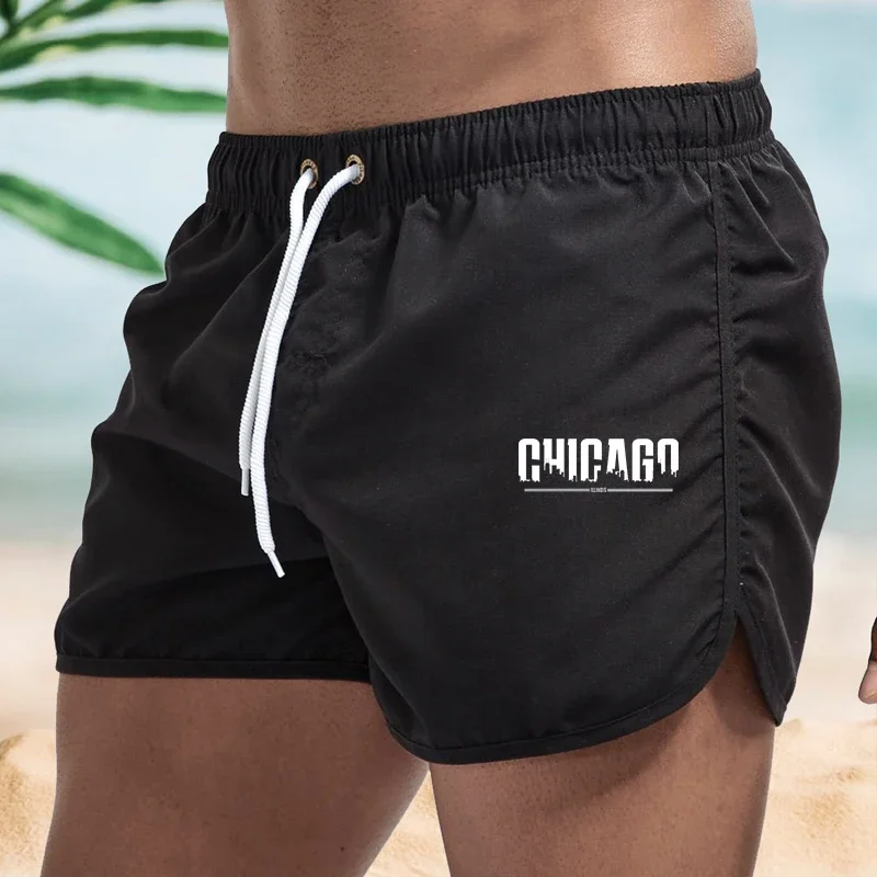 

Men's With Pockets Breathable Quick Dry Drawstring Swim Trunks Bathing Suit Board Shorts Swim Shorts for Surfing Beach Summer